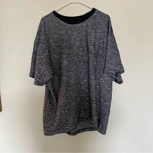 PacSun Black White Striped Oversized T-Shirt Size L 100% Cotton